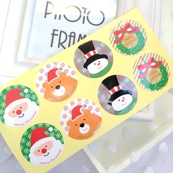 

720 Christmas Character Gift Decor Sticker / Packaging Bag Box Seal Labels / Wholesale