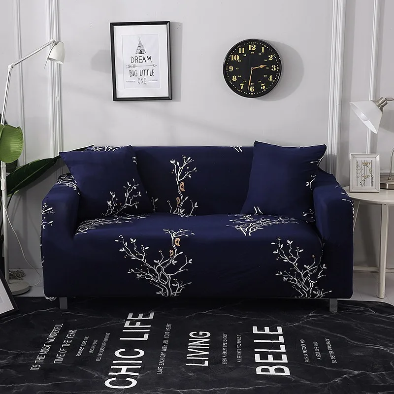Современный элегантный диван-кровать Эластичный полиэстер диван Чехол для кресла протектор мебели Гостиная украшения дома 1/2/3/4 местный - Цвет: Model 20