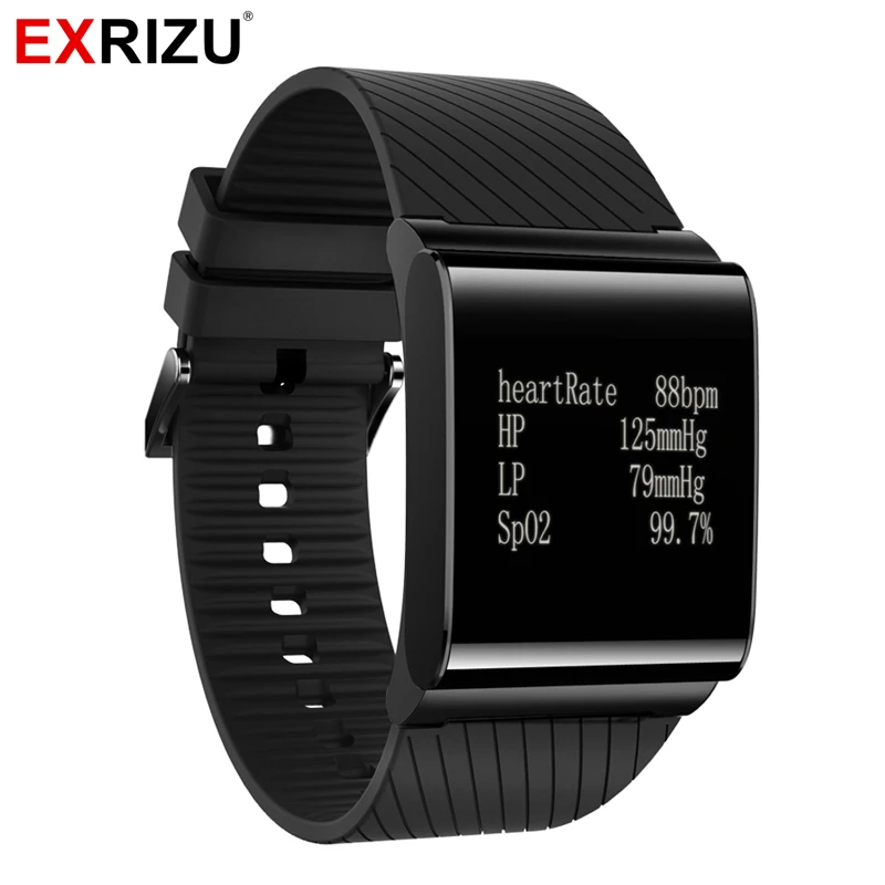 

EXRIZU X9 Plus Blood Pressure Monitor Oxgen Heart Rate Smart Wristband Health Fitness Bracelet Tracker Smartwatch Pedometer