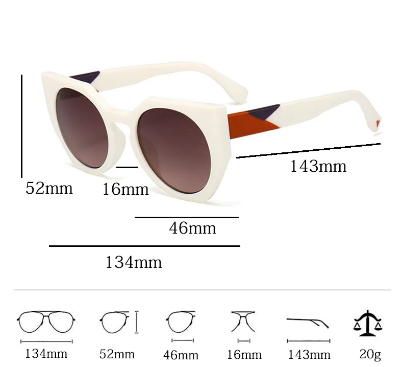 Новые большие солнцезащитные очки с бабочкой для женщин, брендовые дизайнерские круглые женские очки, модные женские солнцезащитные очки кошачий глаз UV400