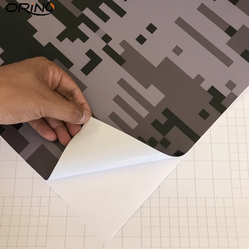 Black Grey Digital Vinyl Film Sticker-5