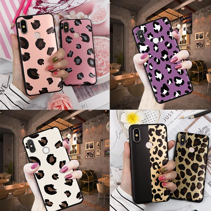 

Fashion Leopard Phone Case For Xiaomi Redmi 7A S2 K20 Note 7 6 5 3 Pro 5A 4X Mi 9T Pro 9 SE A1 A2 5X 6X A2 8 Lite Soft TPU Cover
