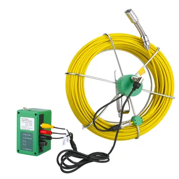 

Pipe Inspection Video Camera, 20M 30M 50M IP68 Waterproof Drain Pipe Sewer Inspection Camera System 9"LCD 1000 TVL Camera with 6