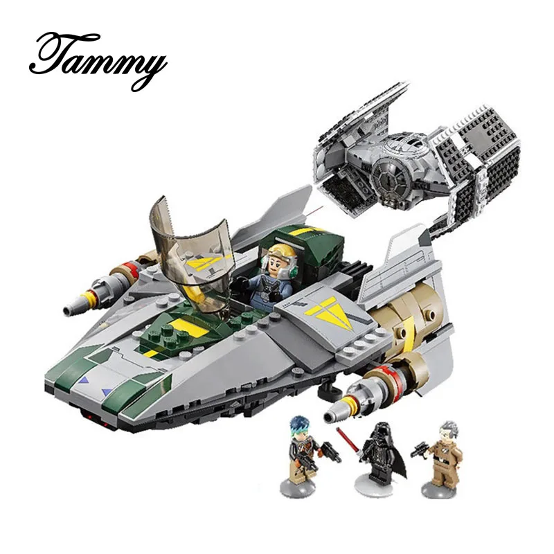 

05030 Legoinglys Star Wars Vader Set Tie Advanced VS A toys wing fighter Starwars Building Blocks 722pcs Christmas Toys For kids