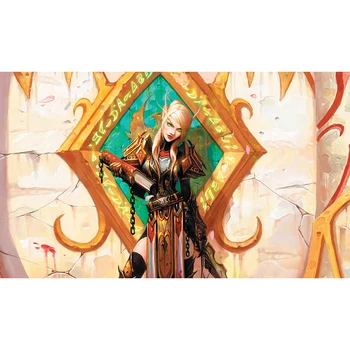

Best Quality 2mm Thick Table Pad Game WOW blood elf Playmat, Board Games Can also print Custom Pictures