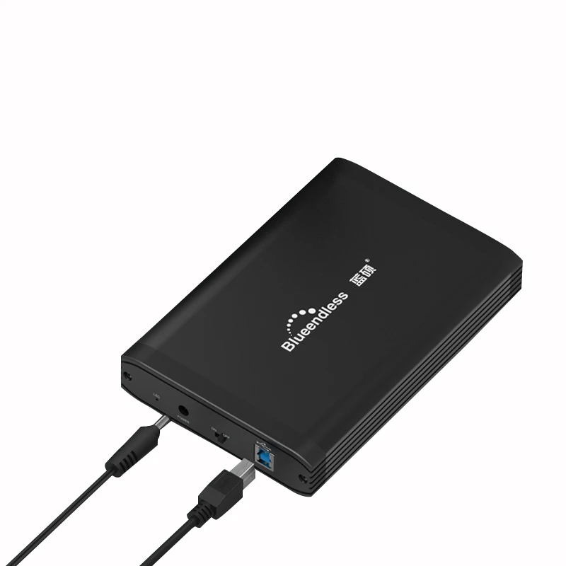 external hard drive case sata usb 3.0 desktop hard disk box Type-C/USB-B 3.0 large capacity for 8tb with metal 3.5 hdd enclosure