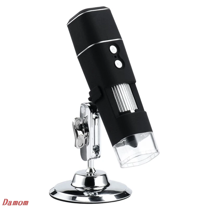 

HD Digital Microscope Magnifier WiFi Wireless 8 LED 1000X Electric Video Camera with Base Stand Holder for IOS Android