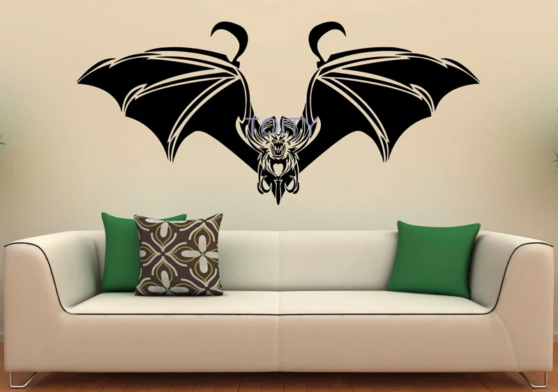 Bat Wall Decal Vampire Bat Vinyl Stickers Home Interior Design Art