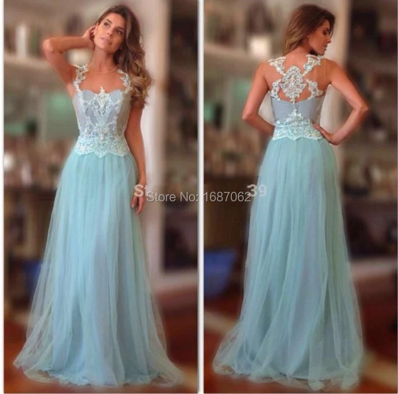 light blue special occasion dress