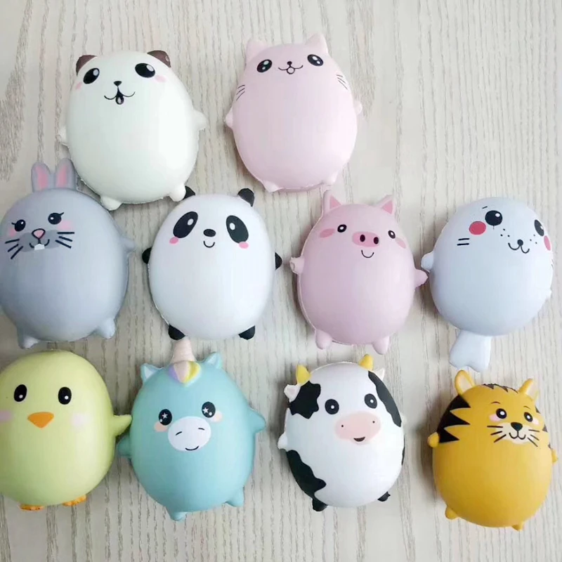 Мягкие Kawaii свинья панда кошка Единорог Мягкий медленно поднимающийся Антистресс