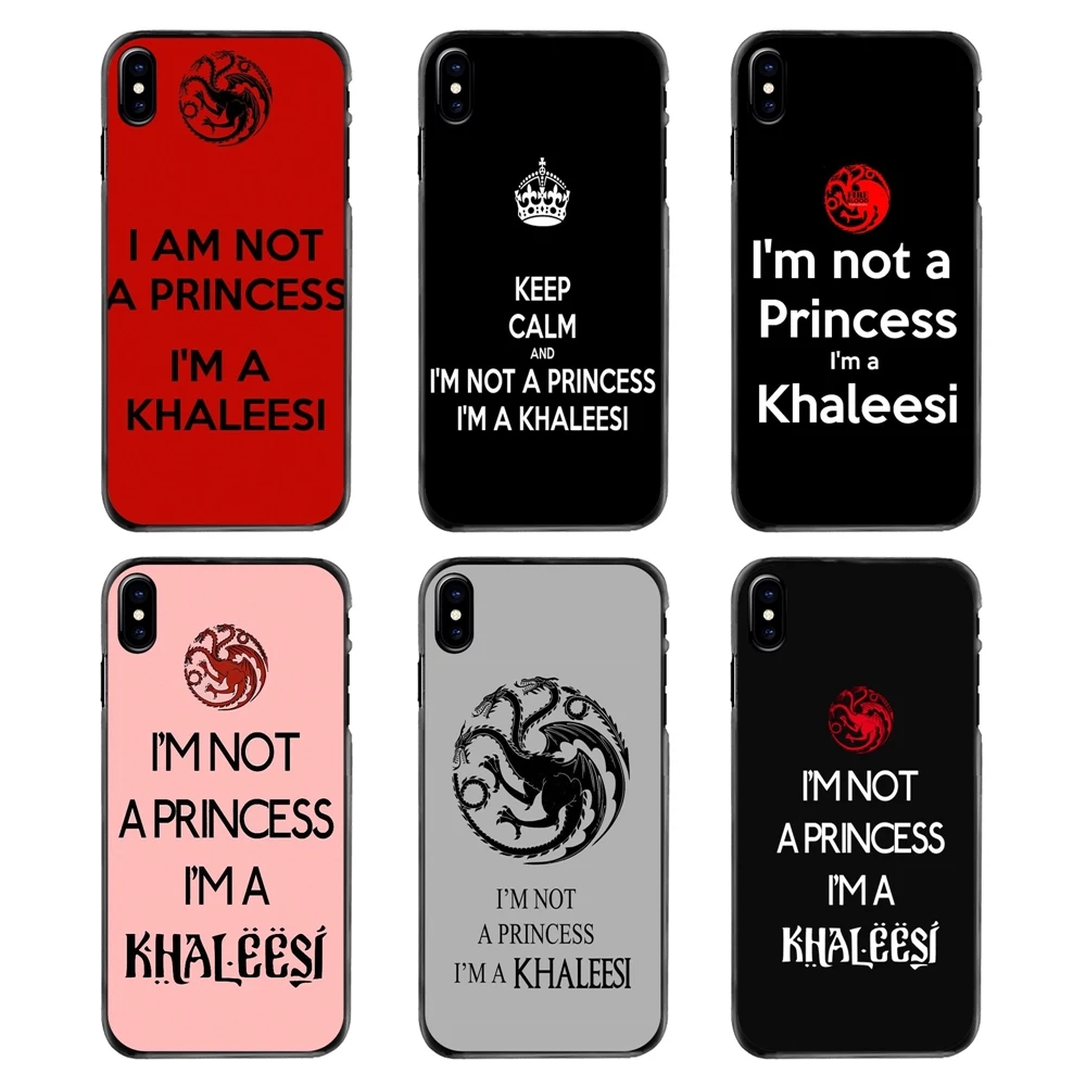 For LG G6 L90 V20 Nexus 5X 6P K10 Moto E E2 E3 G G2 G3 G4 G5 PLUS X2 Play I'm Not a Princess Khaleesi Accessories Bag Case |