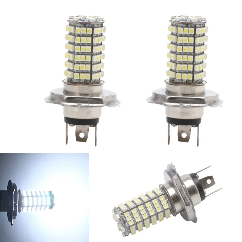 1x12 В H4 3528 120 SMD светодиодный светильник с противотуманной головкой s лампой
