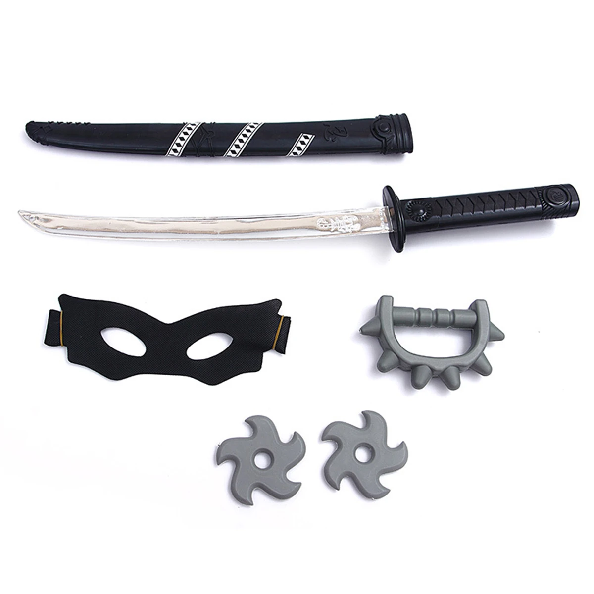 Plastic Lightweight Japanese Samurai Toy Sword Set Childrens Toy Knife