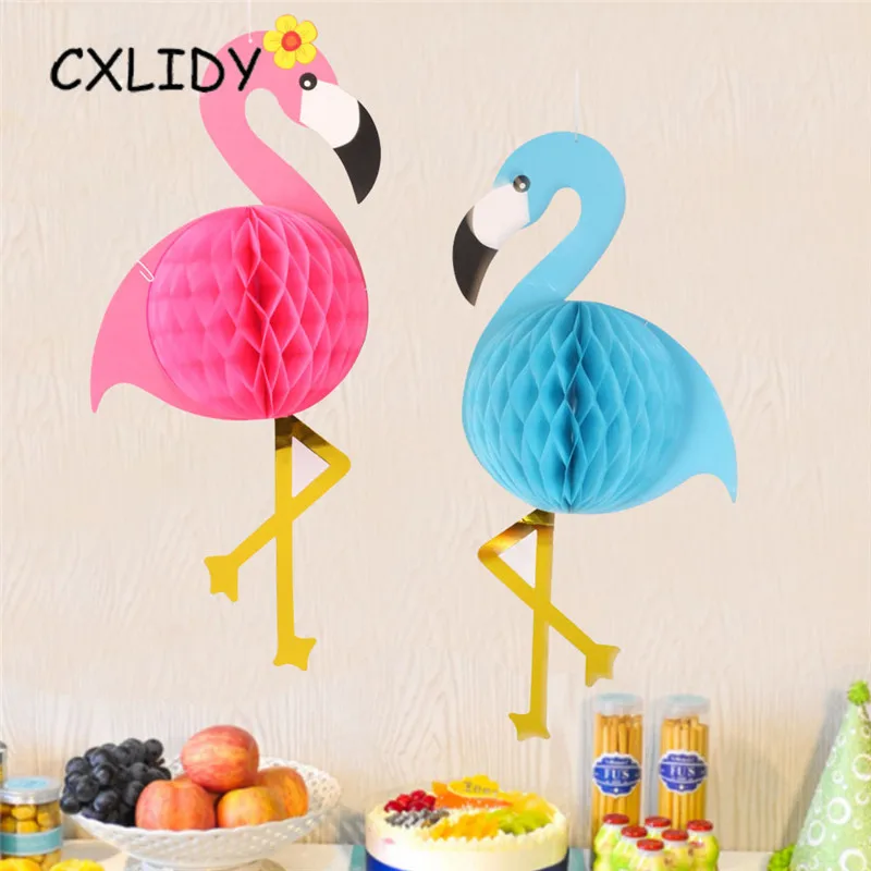 Hawaiian Party ALOHA Letter Turtle Leaf Banner Pineapple Balloon Flamingo Straw Honeycomb Ball Paper Lantern Decoration qq096 (54)