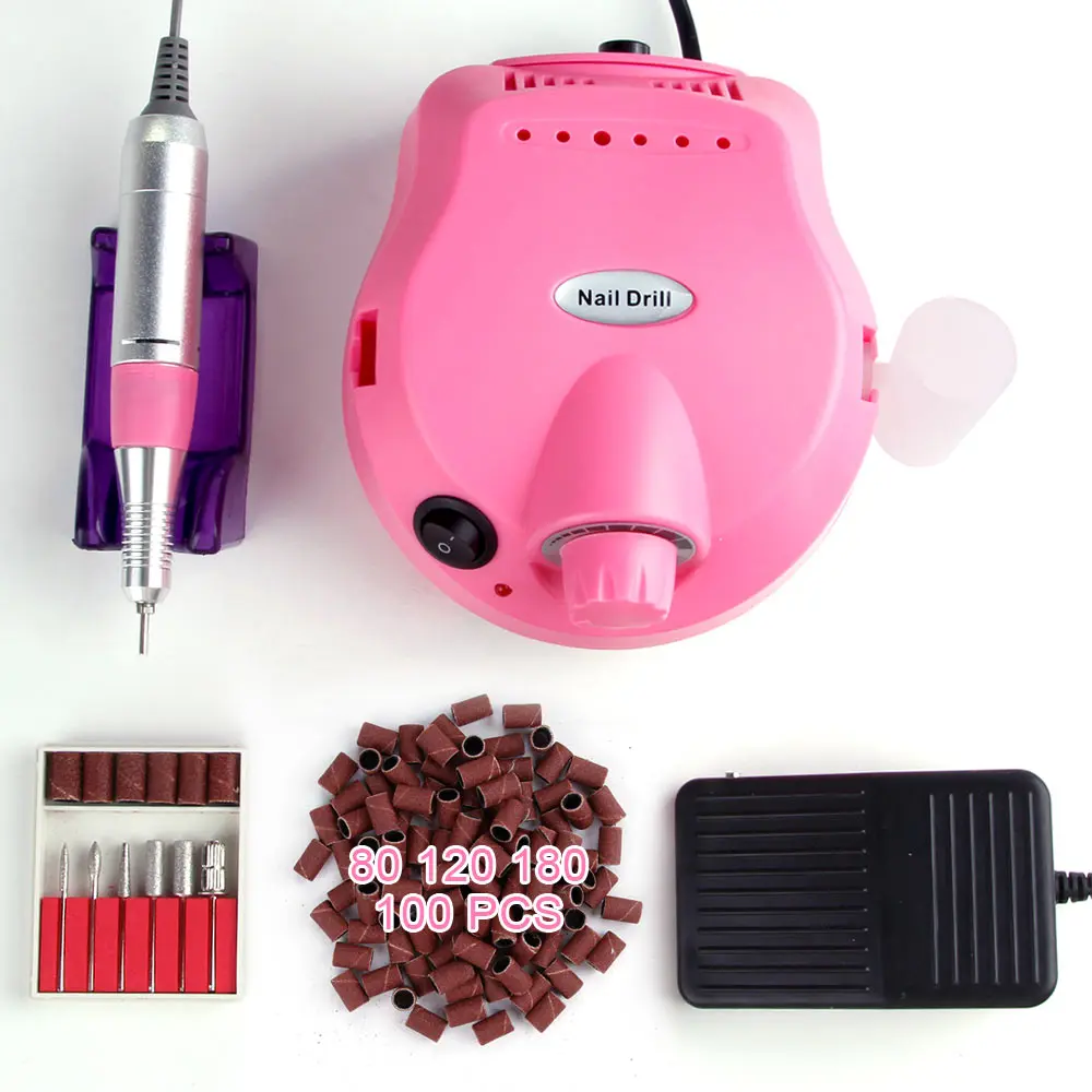 

Electric Apparatus Kit for Manicure Nail Drill Manicure Machine Set Pedicure Tools Nail File Mill Cutter Drill Bit Sanding Bands
