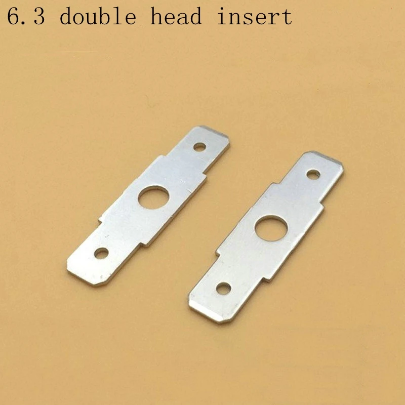 

20pcs 6.3 double-headed blade PCB circuit board chip capacitor motor motor insert