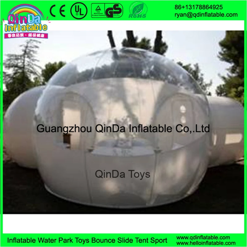 

New Design Luxury Clear Inflatable Transparent Bubble Camping Tent with Toilet for Tour