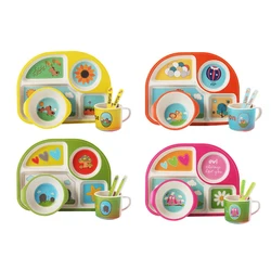 Baby Plate+bowl+spoon+fork+cup Feeding Food Tableware Cartoon Bear Kids Dishes Eating Dinnerware Anti-hot Training Dinner Plate Baby Plate+bowl+spoon+fork+cup Feeding Food Tableware Cartoon Bear Kids Dishes Eating Dinnerware Anti-hot Training Dinner Plate