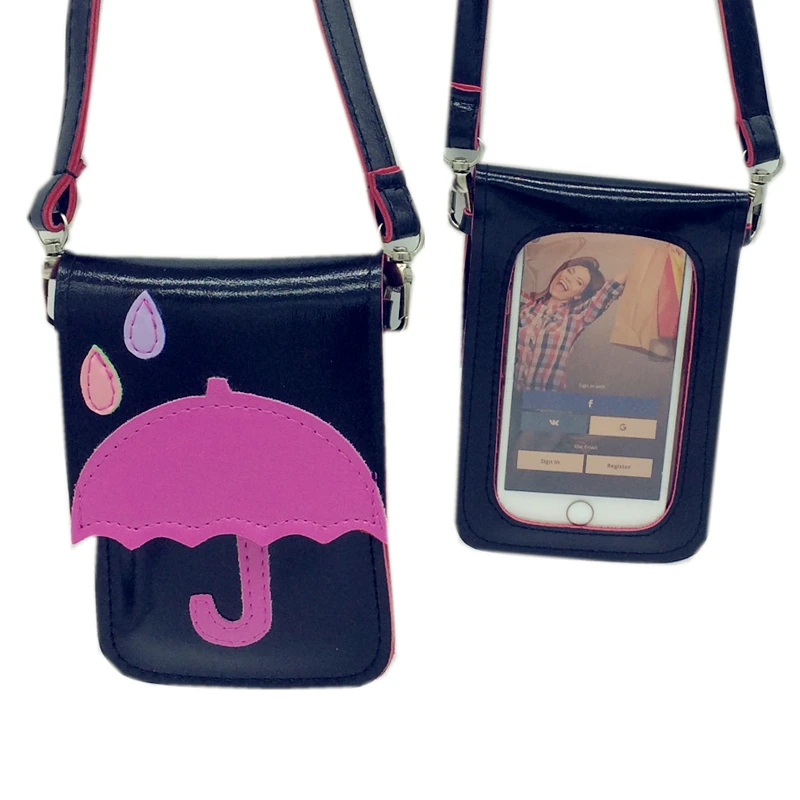 2018 أزياء بسيطة جلدية البسيطة الصغيرة المرأة حقيبة crossbody رسول حقيبة كتف حقيبة يد محفظة المحمول حامل هاتف يمكن تلمس!