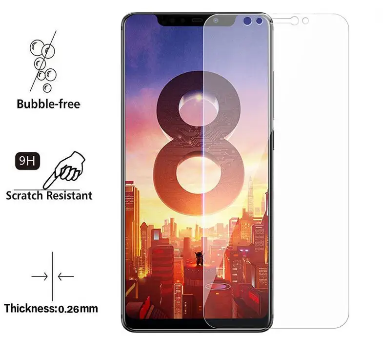 2 шт. для Xiaomi Mi 8, закаленное стекло для Xiaomi Mi 8 SE, Защитная пленка для экрана, закаленное стекло для Xiaomi Mi 8 Mi8 SE - Цвет: Not Full Cover