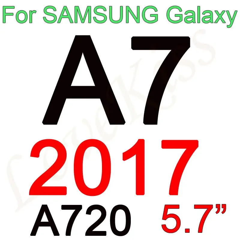 A3 A5 с уровнем твердости 9H закаленное Стекло для samsung Galaxy A3 A5 A7 A320 A520 A720 A320F A520F Экран защитная пленка Защитный чехол Крышка - Цвет: A720