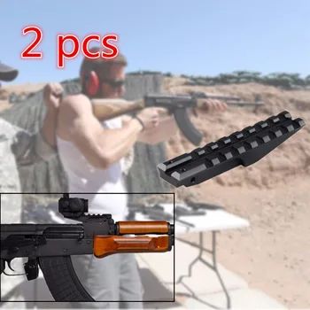 

Picatinny AK 47 Rear Weaver 20mm Rail Mount For AK Series Airsoft Electric Gun AEG Hunting 2 pcs/lot RL1-0004