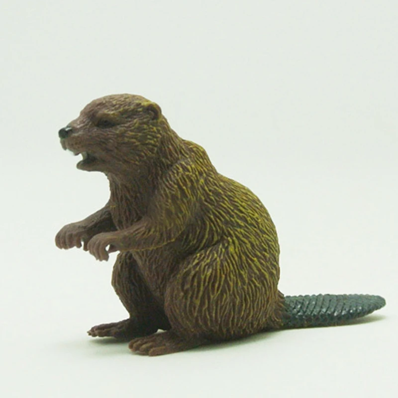 Моделирование животных бобра модель игрушки фигурка Декор Пластиковые модели животных детский подарок