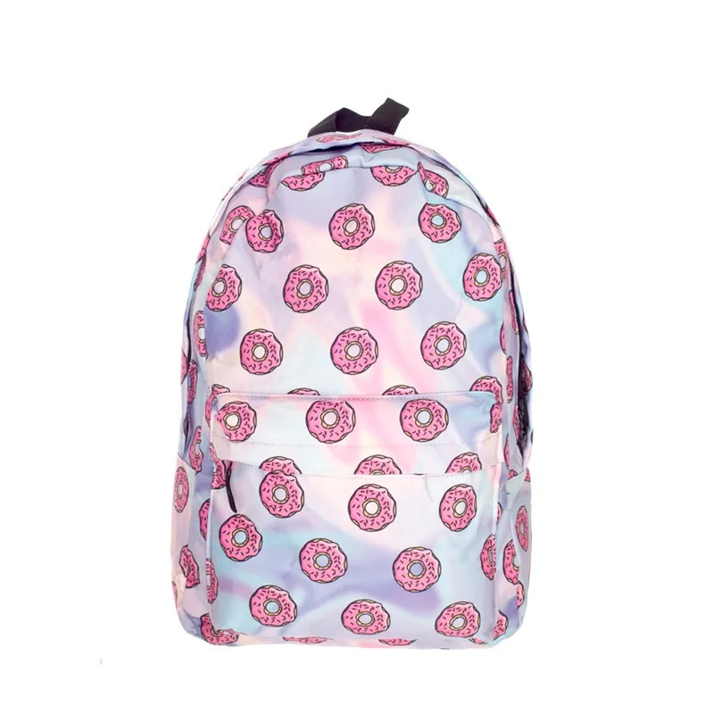 Holo пончики 3D печать mochila рюкзак женская сумка mochilas mujer новые школьные рюкзаки для ноутбука sac a dos back pack школьный рюкзак