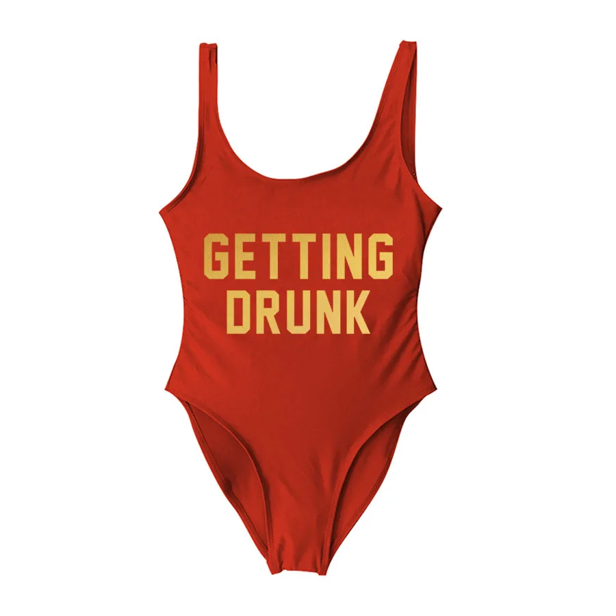 Купальные костюмы для девичника, напиваетесь и женитесь на пляже, вечерние купальные костюмы для девичника, купальные костюмы на заказ - Цвет: Brick Red-009