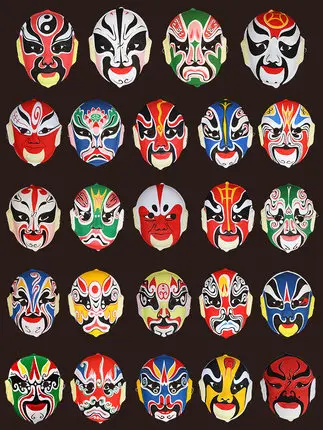 1 шт. в китайском стиле, Пекинские оперы, маски, фокусирующие+ пластиковые маски для детей и взрослых
