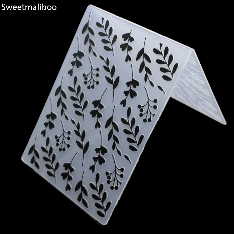 

Embossing Folder Plastic Leaves scrapbooking stencils card making craft Photo envelop album frame Party Background Decor Folders