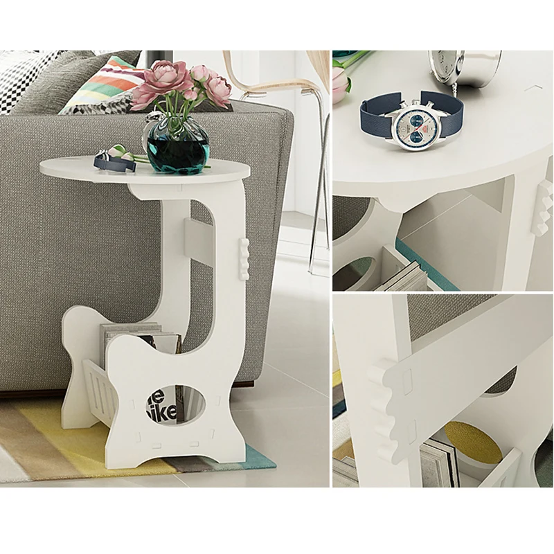 Simple Coffee Table Wooden Side Tables Book Magazine Storage Shelf Floor Living Room Saving Space Creative Mini Size End Table Simple Coffee Table Wooden Side Tables Book Magazine Storage Shelf Floor Living Room Saving Space Creative Mini Size End Table