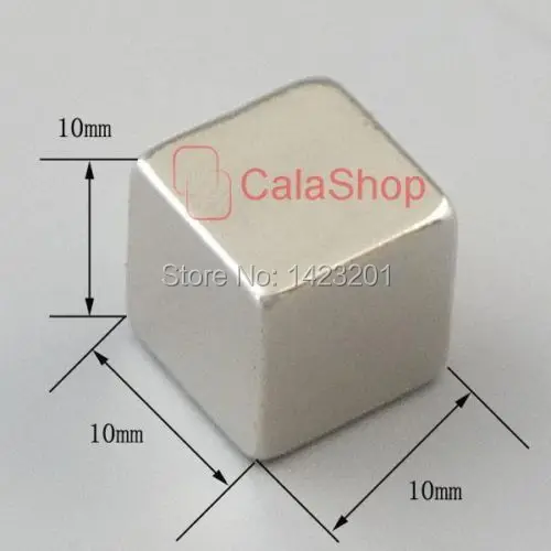 

5 pcs /Lot 10x10x10 Magnets Block Neodymium N35 Disc Rare Earth Super Strong Fridge Magnet