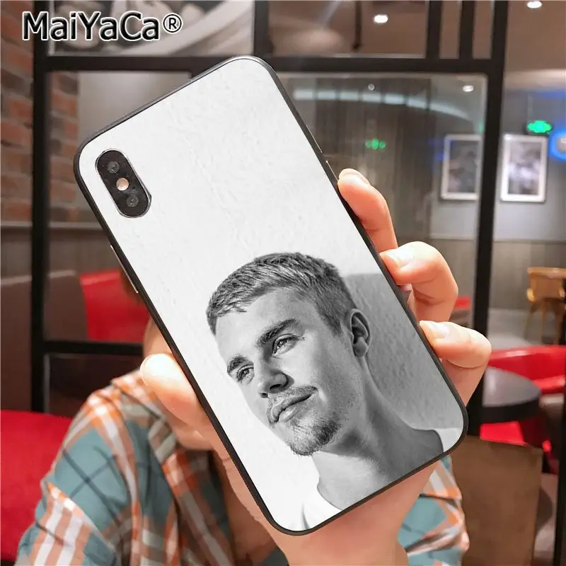 MaiYaCa Justin Bieber New Arrival Phone Ultrathin Case for iPhone X XS XR XS MAX 7plus 6 6s 7 8 8Plus 5 5S 5C case