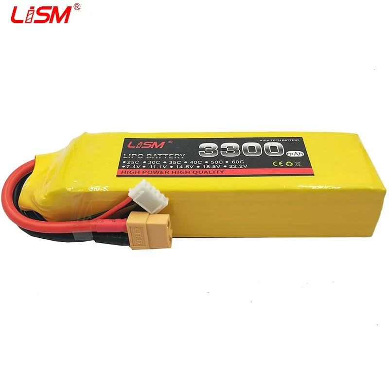 

Lipo Battery 5S 18.5V 3300mAh 60C RC Airplane Drone Quadcopter Helicopter Car Li-ion Battery Remote Control Toys Lithium #20y99