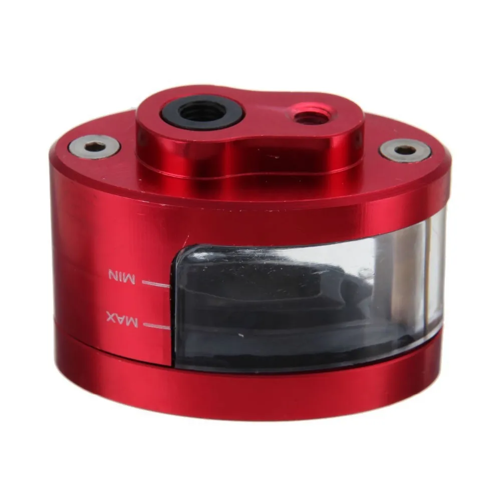 Universal Red Brake Clutch Master Cylinder Fluid Reservoir Tank For
