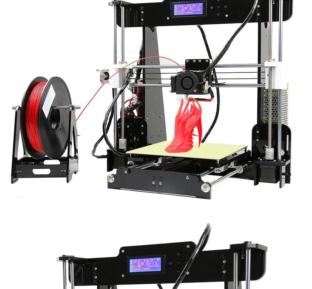 Anet Auto A6 A8 3d принтер с высокой скоростью печати Reprap Prusa i3 высокоточные игрушки DIY 3d Принтер Комплект с нитью алюминия Горячая кровать