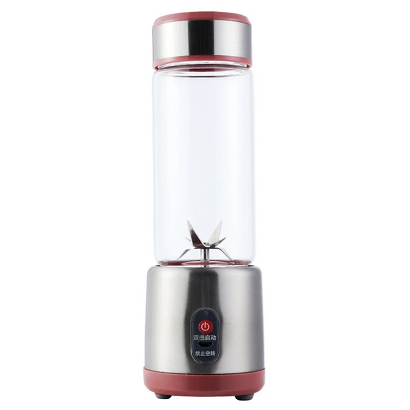 500Ml Portable Multic Juice Maker Bottle Cup Electrical Usb Rechargeable Blender - Цвет: Red