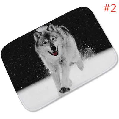 2 BLRISUP Lovley Pet Dog Wolf Напольный Коврик противоскользящий дверной коврик входной передний Придверный коврик для улицы вход внутренний Добро пожаловать коврик для кухни - Цвет: 2