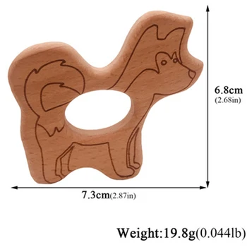 

Kwd 5 Diy Molar Accessories Beech Molar Animal Dog Natural Beech Bead Toy Toy Baby Tooth Gift Ring Accessories
