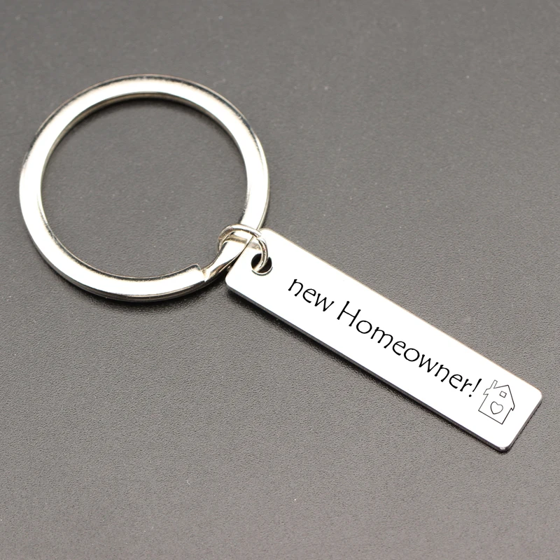 Custom Выгравированный бойфренд/девушка брелок домашний владелец Keychian новоселье