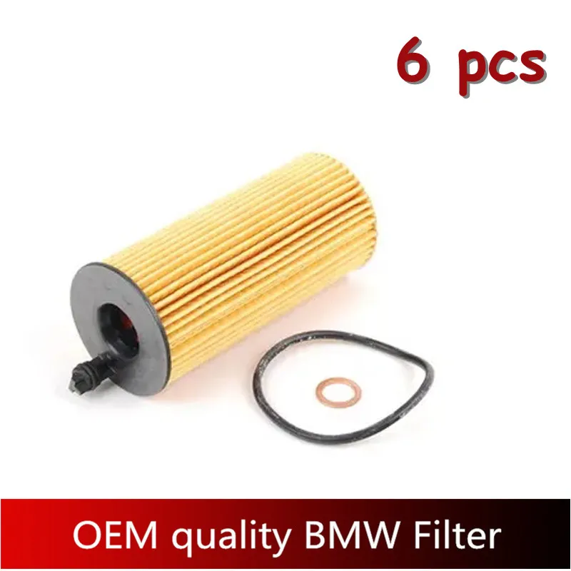 Масляный фильтр двигателя для bmw N57 11428507683 л комплект масляных фильтров BMW f02 f10 f15 6