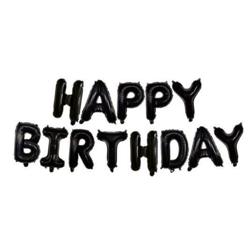 16 дюймовый воздушный шар с надписью HAPPY BIRTHDAY из алюминиевой фольги разных цветов