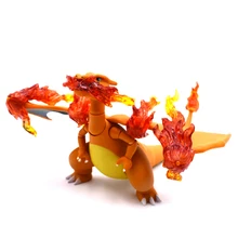 Buy Hot 10cm Pikachu Go Charizard Movable Collection Action Figure Toys Christmas Gift Doll Free Shipping Free Shipping
