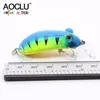 AOCLU frog wobblers Jerkbait 4 Colors 4.5cm 6.8g Hard Bait Small Minnow Crank Fishing lures top water tackle floating lure ► Photo 2/6