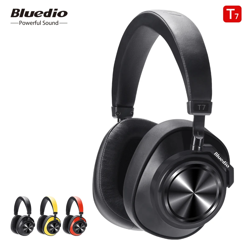 

Bluedio T7 Bluetooth Headphones User-defined Active Noise Cancelling Wireless Headset for phones and music with face recognition