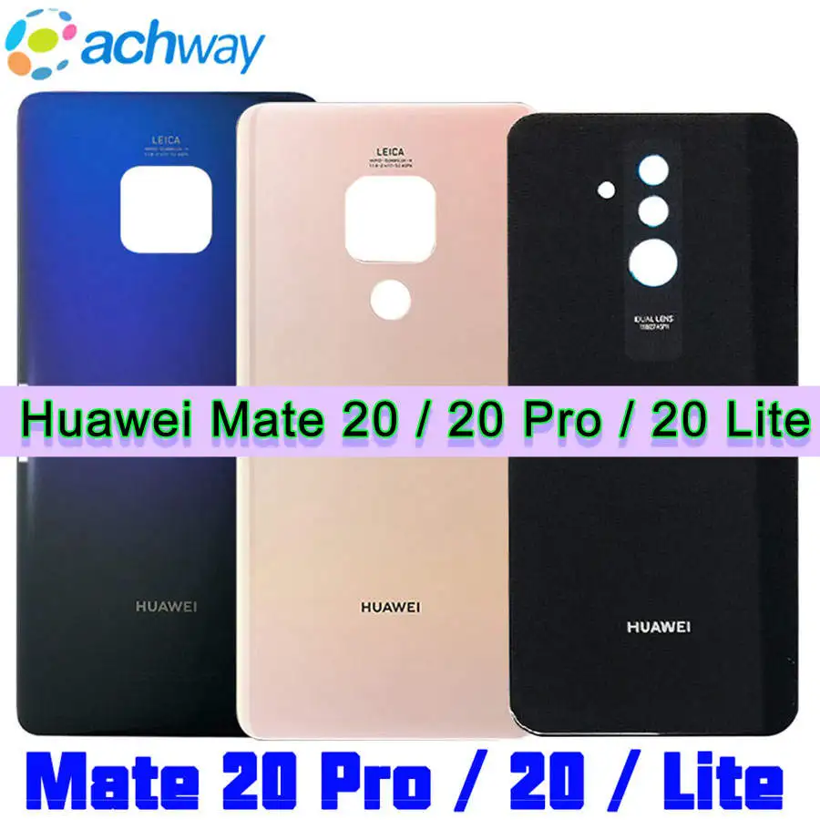 Huawei Mate 20 Lite Battery Cover Back Glass Panel Rear Door Housing Case For Huawei Mate 20 Pro Battery Cover Mate20 Replace (1)