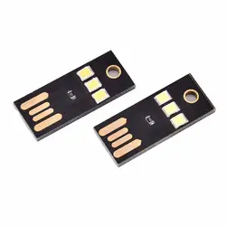 Теплый/белый мини USB Мощный светодиодный свет ультра низкая мощность 2835 чипов Карманный карточный светильник Портативный Ночной лагерь 1