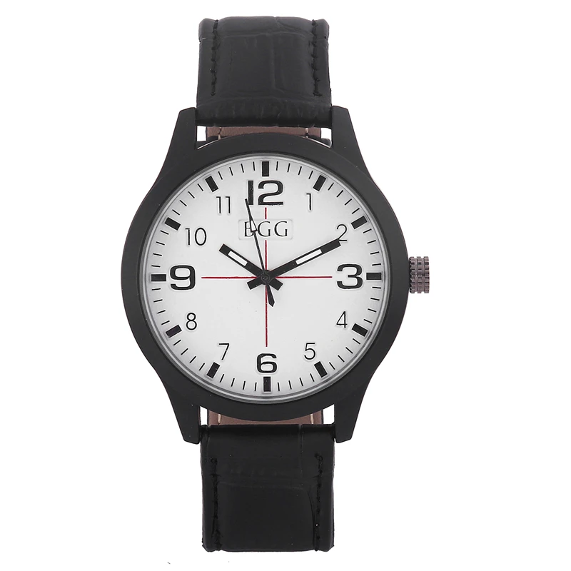 

Men's Luxury Brand bgg Sports Style Quartz Watch Casual Men Military Waterproof Leisure Leather Watch Unique style gift Relogio