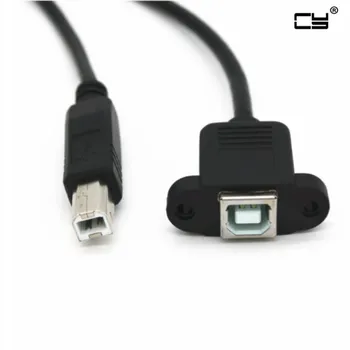 

3d Print port USB Type B extension cord with screw hole can be fixed USB printer port extension line male to female 30cm 50cm